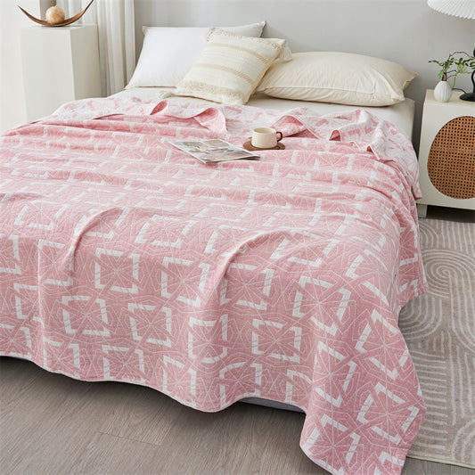 3 Layers Cotton Bed Blanket Super Soft Breathable Summer Quilt