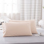 Autumn and Winter Sanding Thick Solid Color Envelope Pillowcases Set of 2