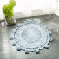 Handmade Woven Living Room Knitted Round Hollow Area Rug