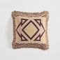 Geometric Pattern 100% Cotton Kint Decorative Throw Pillow Cover with Tassels