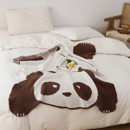 Cute Cartoon Animal Pattern Ultra Soft Velvet Throw Blanket