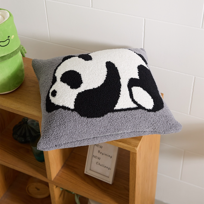 Cute Cartoon Panda Pattern Decorative Pillow Cover without Filler