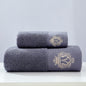 Luxurious Letter Embroidered 100% Cotton Bath Towel Ultra Soft