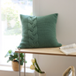 Soft Cozy Living Room Square Knitted Decorative Pillow Cover