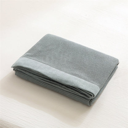 Soft Lightweight 100% Bamboo Fiber Knitted Throw Blanket for Summer