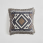 Geometric Pattern 100% Cotton Kint Decorative Throw Pillow Cover with Tassels