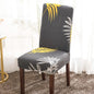 Palm Leaf Pattern Stretch Removable Washable Dining Chair Cover