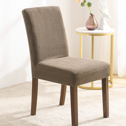 Stretch Velvet Dining Chair Cover with Elastic Band 1 Piece