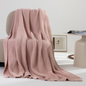 Fashion Simple Style 100% Cotton Knit Throw Blanket for Sofa Bed