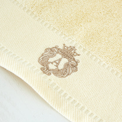 Luxurious Letter Embroidered 100% Cotton Bath Towel Ultra Soft