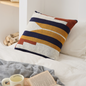 Modern Geometric 100% Cotton Knitted Decorative Throw Pillow Cover