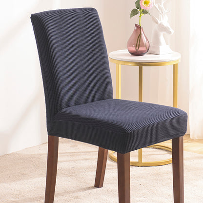 Stretch Velvet Dining Chair Cover with Elastic Band 1 Piece