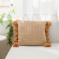 Nordic Style Light Luxury Decorative Knitted Pillow Cover with Tassel