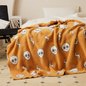 Ultra Soft Cozy Halloween Spooky Skeletons Accent Knitted Throw Blanket