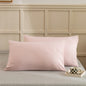 Autumn and Winter Sanding Thick Solid Color Envelope Pillowcases Set of 2