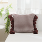 Nordic Style Light Luxury Decorative Knitted Pillow Cover with Tassel