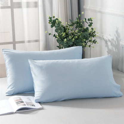 Autumn and Winter Sanding Thick Solid Color Envelope Pillowcases Set of 2