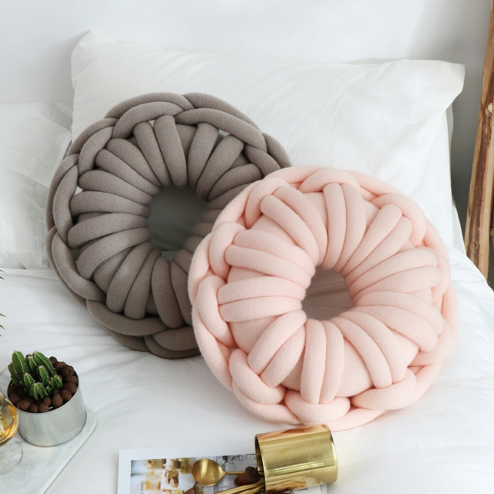 Unique Donut Knot Pillow Sofa Office Decorative Throw Pillow