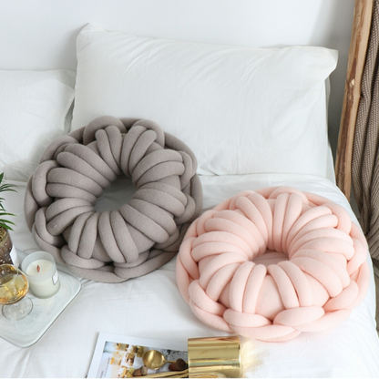 Unique Donut Knot Pillow Sofa Office Decorative Throw Pillow