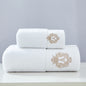 Luxurious Letter Embroidered 100% Cotton Bath Towel Ultra Soft